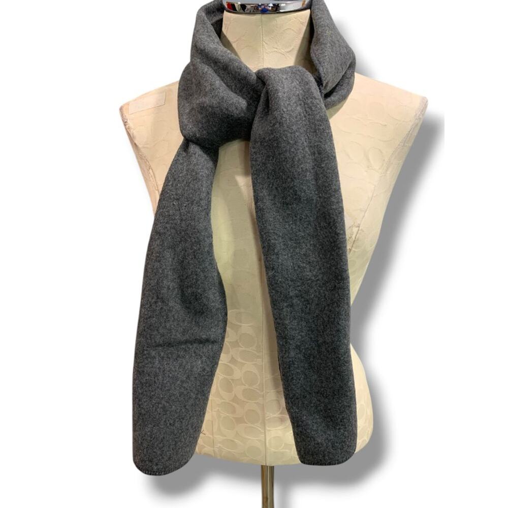 Lovely Friends Charcoal Gray Fleece Winter Scarf 62" x 9.5"